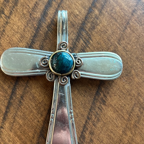 Utensil Jewelry, Cross Pendant - Picture 2 of 4